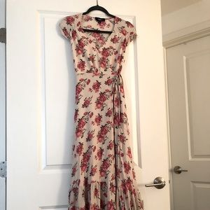 VICI Rose Wrap Maxi Dress